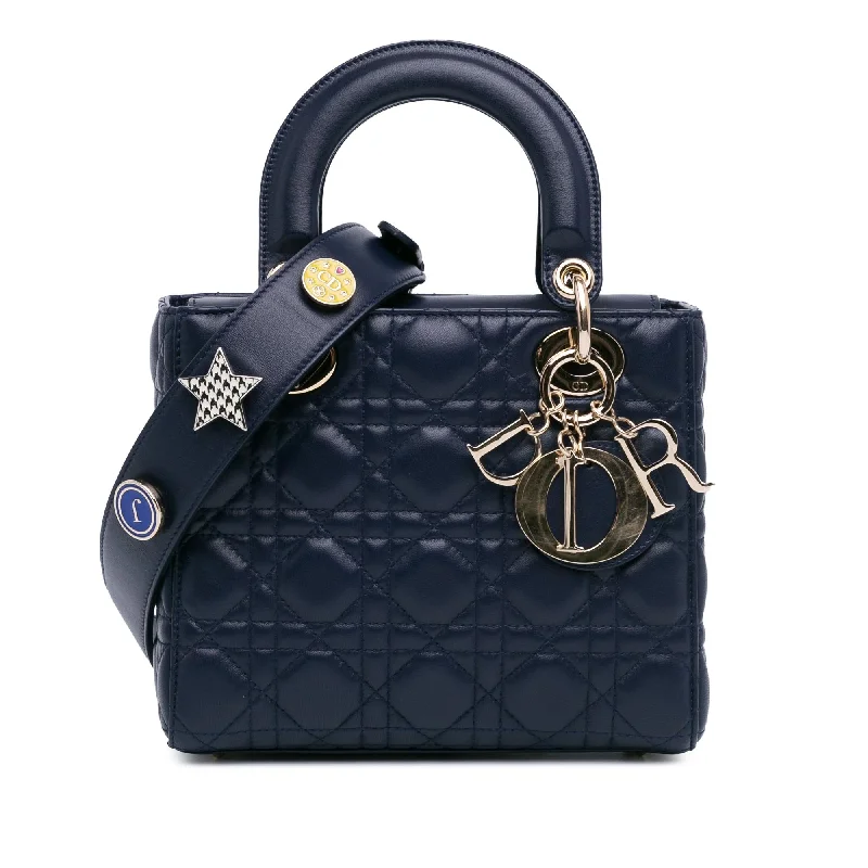 Dior Small Lambskin Cannage Lucky Badges My Lady Dior (SHG-rlU8LG)