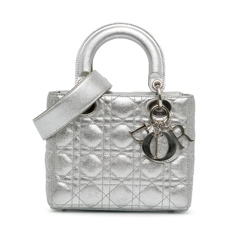 Dior Small Lambskin Cannage My Lady Dior Lucky Badges (SHG-uMPFtg)