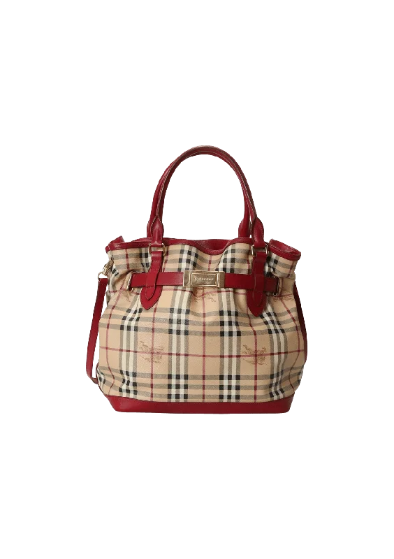 HAYMARKET CHECK BELTED BAG