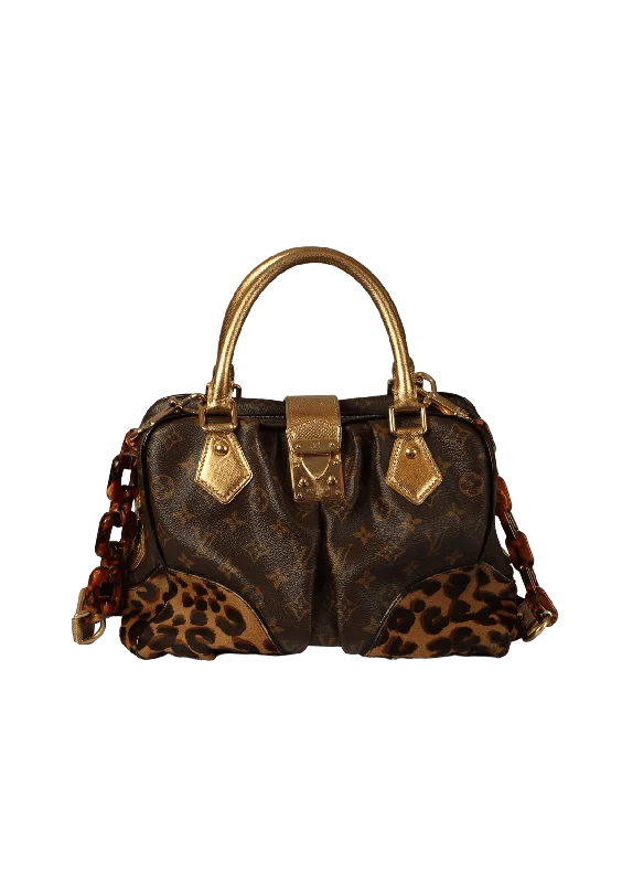 KARUNG LEOPARD MONOGRAM ADELE BAG