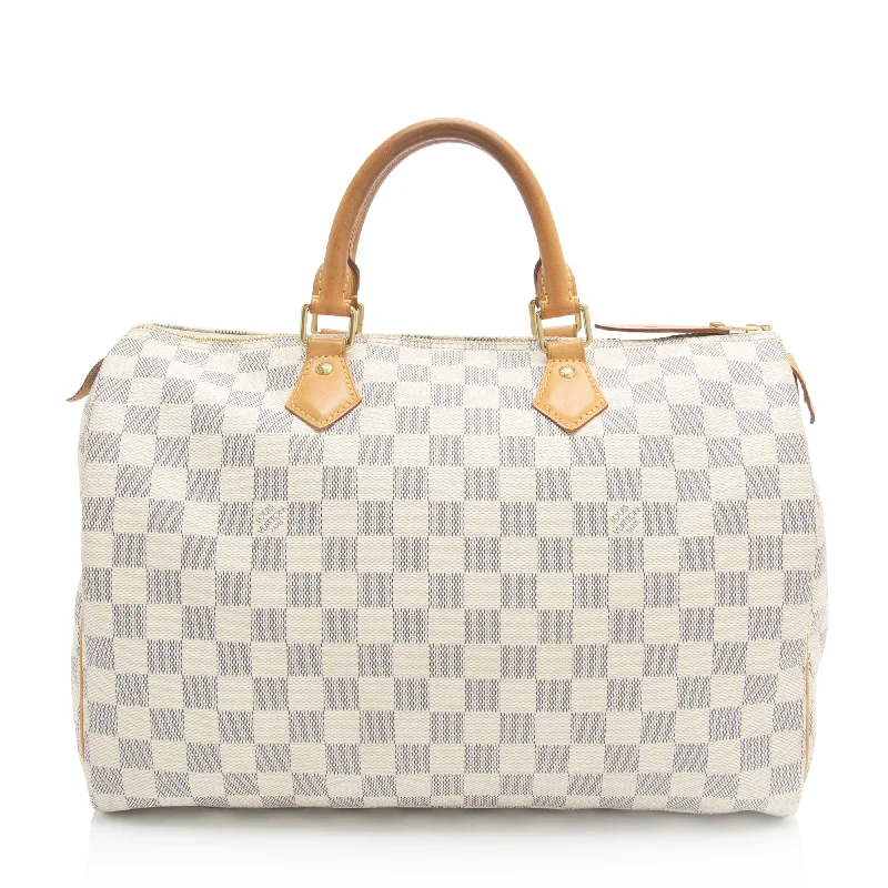 Louis Vuitton Damier Azur Speedy 35 Satchel (SHF-EH25OJ)