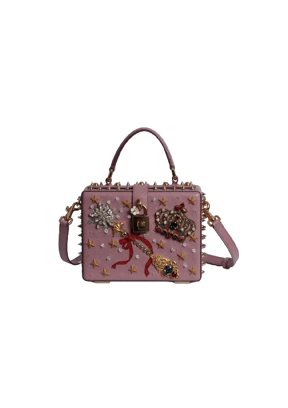 CRYSTAL EMBELLISHED BOX BAG