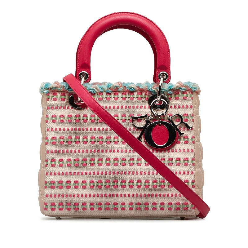 Dior Medium Tweed Lady Dior Satchel (SHG-ZQ8bZF)