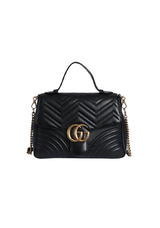 GG MARMONT MEDIUM TOP HANDLE BAG