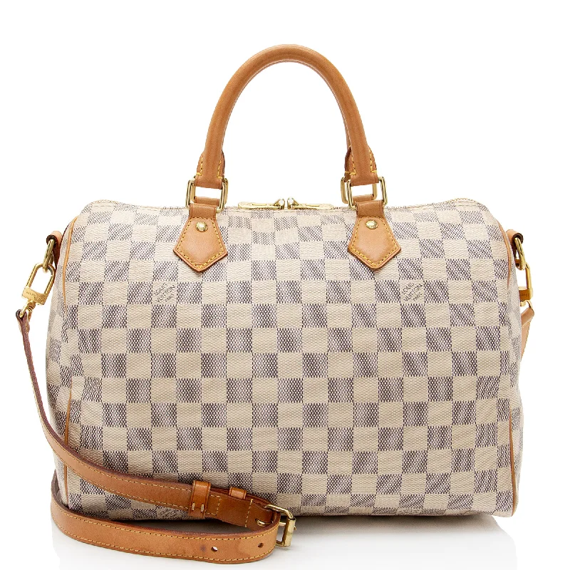 Louis Vuitton Damier Azur Speedy Bandouliere 30 Satchel (SHF-bVKx7F)