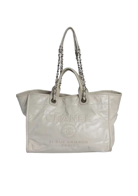 MEDIUM DEAUVILLE TOTE GLAZED CALFSKIN