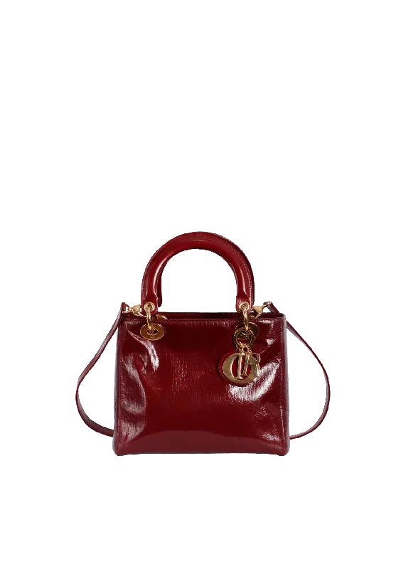 PATENT LEATHER OBLIQUE LADY DIOR