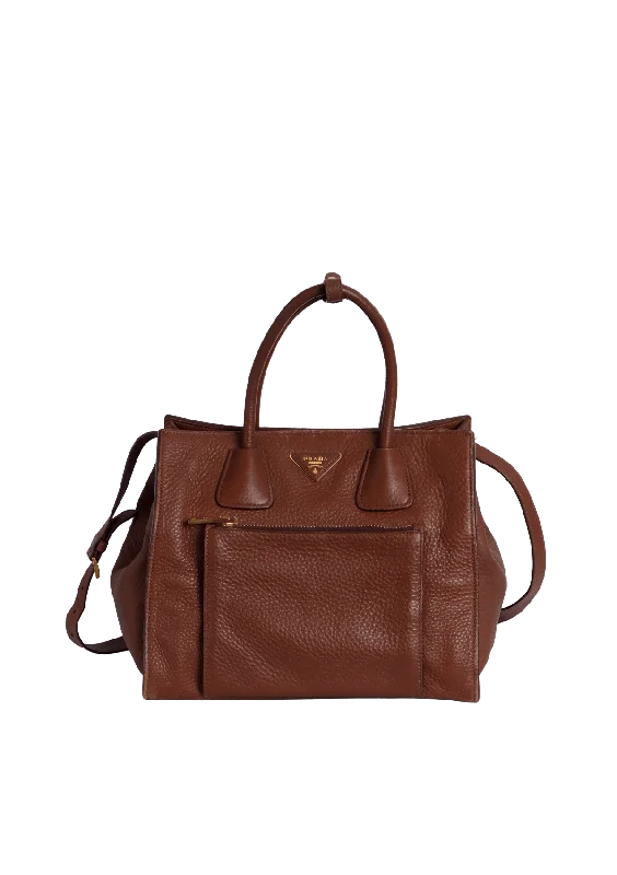 VITELLO DAINO FRONT POCKET WING TOTE