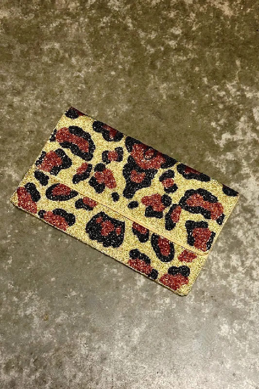 Elegant Purses, Shop & SaveVintage Bags For Retro And Classic Fashion Lovers Leopard Beaded Flap Clutch Elegant Purses, Shop & SaveVintage Bags For Retro And Classic Fashion Lovers Leopard Beaded Flap Clutch