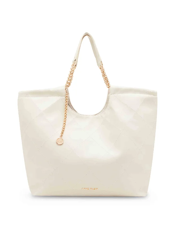 Premium Handbags With A Touch Of EleganceDay-To-Night Styles Medium stitched quilted tote with chain strap Premium Handbags With A Touch Of EleganceDay-To-Night Styles Medium stitched quilted tote with chain strap