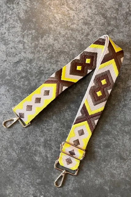 Stylish Bags At Unbeatable PricesModern Chic Discounts Neon Tribal Purse Guitar Strap -Yellow Stylish Bags At Unbeatable PricesModern Chic Discounts Neon Tribal Purse Guitar Strap -Yellow
